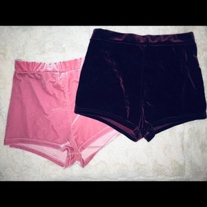 Velvet shorts (2 pair)